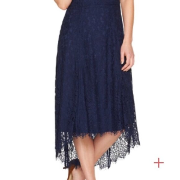 NWOT Isaac Mizrahi Live! Petite Hi-Low Lace Maxi Dress | Size LP - Picture 8 of 15